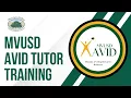 MVUSD AVID Tutor Training