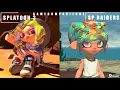 Splatoon Raiders customization comparison - Splatoon Raiders vs Splatoon 3