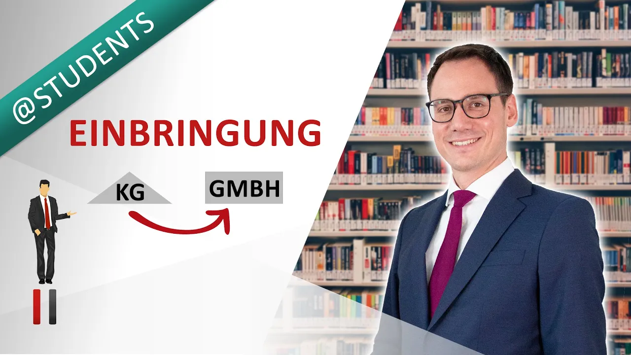 Unser Video: Einbringung/Anwachsung Personenunternehmen