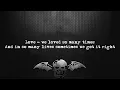 Avenged Sevenfold - Cosmic [Lyrics Video]