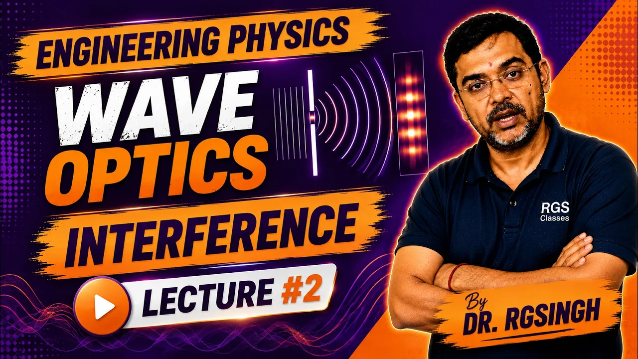 ENGINEERING PHYSICS II OPTICS II Interference II @japrgsclasses @Ishqhaiphysics