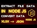 Convert Excel to JSON in Node js Read Excel File in Node js Node js Excel Data Extract Tutorial