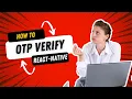 How to use react-native-otp-verify Auto read sms in react native