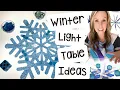 Winter Light Table Ideas for Preschool Pre-k and Kindergarten