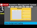 3 Inventory Management System in java - User Page JFrame Mysql Database Netbeans IDE
