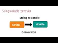 String to double conversion in java Convert String to double in Java