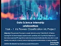Task - 1 Iris Flowers Classification ML Project LGMVIP