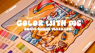 Color with me ASMR Cozy Cuties by Coco Wyo Using Ohuhu Markers