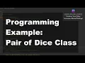 Java 1 Online 4 11 Writing Classes Pair of Dice Class