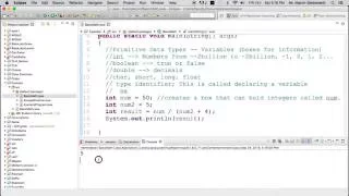 Intro to Primitive Data Types Identifiers and Assignment Part 2
