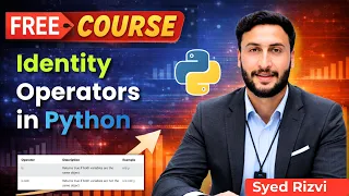 Learn Identity Operators in Python Python Identity Operators Python Tutorial for Beginners