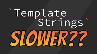 Backtick Template Literals Slower - JavaScript String Testing