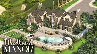 WOODLAND MANOR | 6 Bdr + 5 Bth Luxury Family House | The Sims 4: CC Speed Build