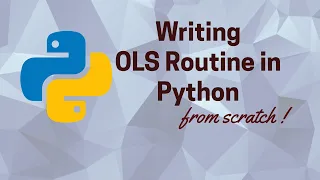 Writing OLS Routine in Python from Scratch - Part 1
