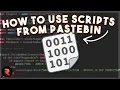 How to use scripts from pastebin