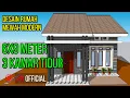 Lagu Desain Rumah Mewah Modern 1 Lantai 6x9 Meter 3 Kamar Tidur - Pents Design