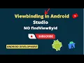 View Binding android Android tutorial for beginners