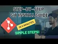 Installing Git on Windows Mac Linux Step by Step in Hindi English Just 5 Minutes