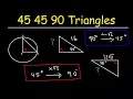 Special Right Triangles - 45 45 90