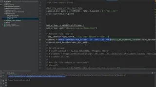 How to upload files using selenium - python