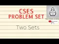 Two Sets CSES Problem Set