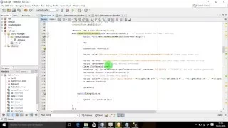 Export java code with Database netbeans