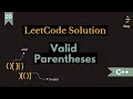 LeetCode Easy 20 Valid Parentheses Stack - O n C