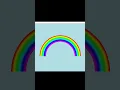 Rainbow drawing in Python Turtle