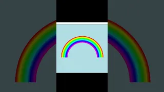 Rainbow drawing in Python Turtle