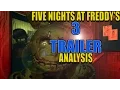 Five Nights at Freddy s 3 Trailer ANALYSIS