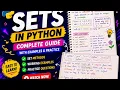 Python Sets Tutorial for Beginners Add Remove Update Elements