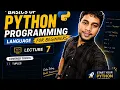 Basics of python programming for beginners lecture 7