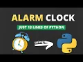 Build your own alarm clock using python alarm clock python python projects