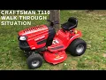 Craftsman T110 17 5-HP 42-in riding lawn mower review walkthrough