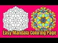 Mandala Coloring Page Colored With Relaxing Music Colored By Osman Mandalas World 137