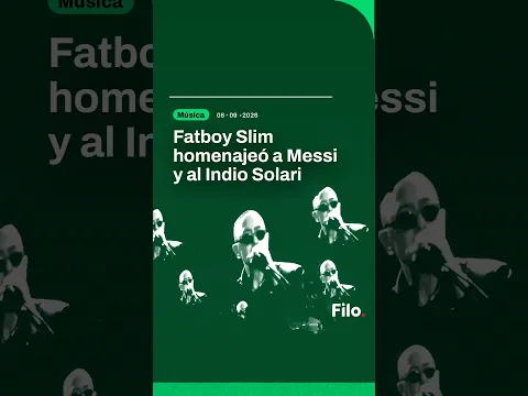 Fatboy Slim homenajeó a Messi y al Indio Solari en Buenos Aires: el momento que explotó el estadio
