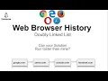 Browser Navigation Using Doubly Linked List DAA Project Explained with Code Demo