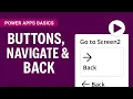 How to use Button and Navigate Power Apps Basics for Beginners