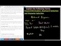 Question 12 What is the difference between Foward Selection Backward Elimination and Stepwise Sel