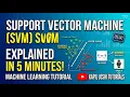 Support Vector Machine Explained in 5 Minutes Machine Learning Tutorial with Real-Life Examples