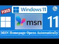 How To Fix MSN Homepage Opens Automatically With Windows Startup