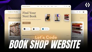 Build a Book Shop Website Using HTML CSS JavaScript Frontend Project for Beginners 2025