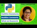 Python Statement Python Comment Python Keyword Python Basics L - 3