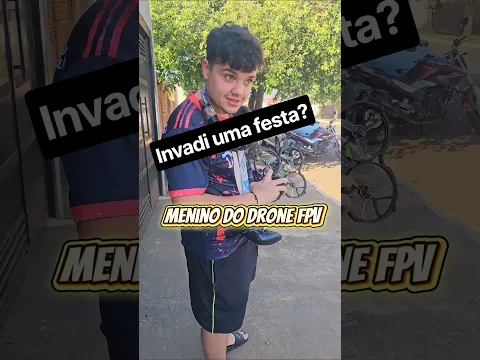 Invadi uma festa com meu drone! 😂😱 #humor