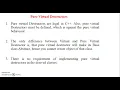 Virtual and Pure Virtual Destructors
