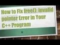 How to Fix free invalid pointer Error in Your C Program