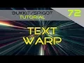 Minecraft Plugin Tutorial Text Warp