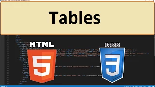 HTML5 and CSS3 30 - Tables