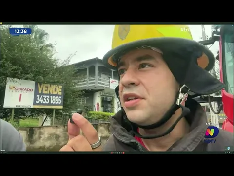 Agora: acidente entre ônibus e bicicleta no Costa e Silva