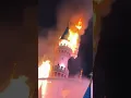DISNEYLAND CASTLE BURST INTO FLAMES